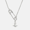 Vivienne Westwood Safety Pin Pendant, Platinum Plated