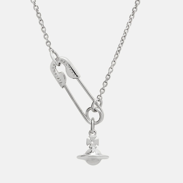 Vivienne Westwood Safety Pin Pendant, Platinum Plated