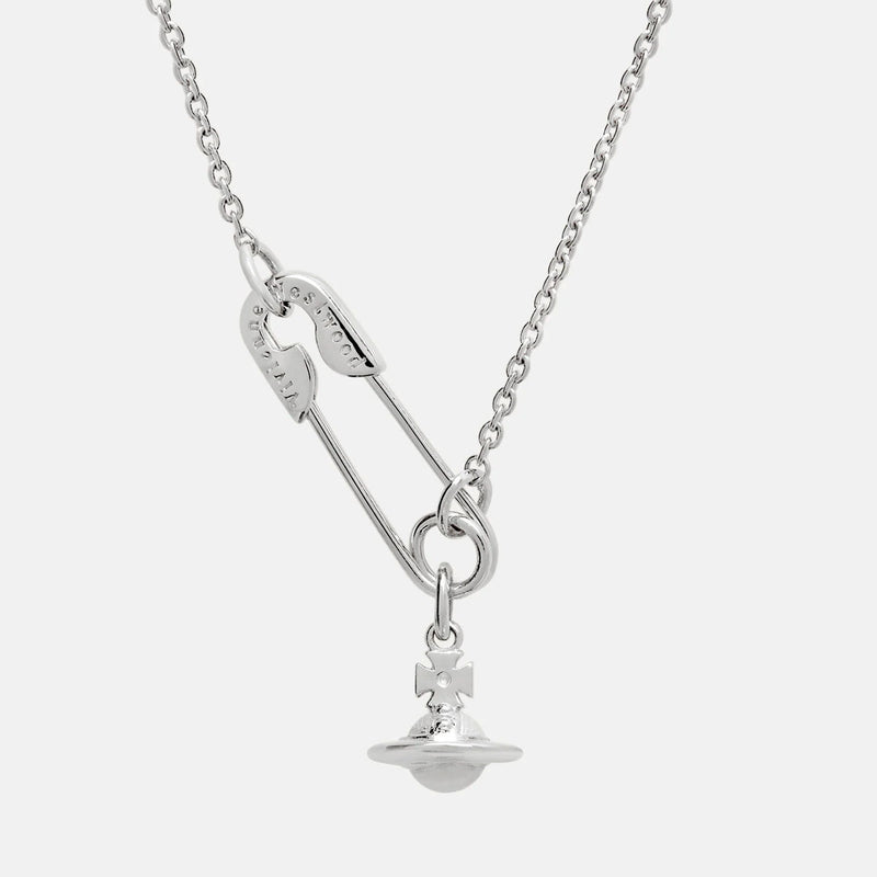 Vivienne Westwood Safety Pin Pendant, Platinum Plated