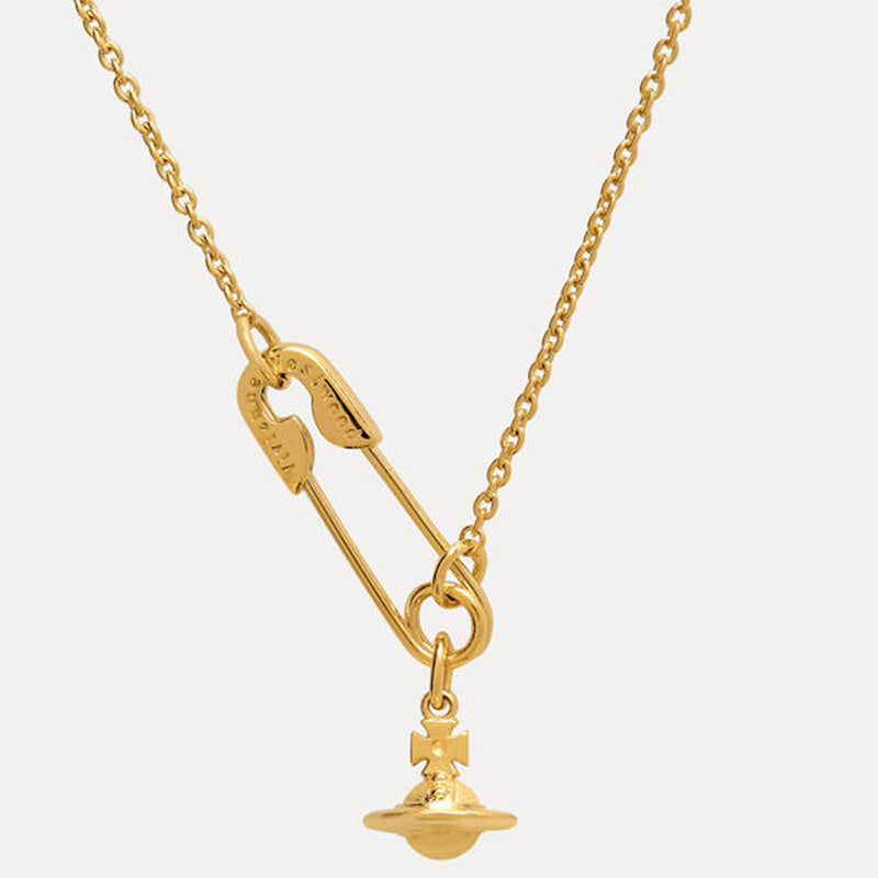 Vivienne Westwood Safety Pin Pendant, Gold Plated