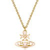 Vivienne Westwood Ribbon Bas Relief Pendant, Gold Plated