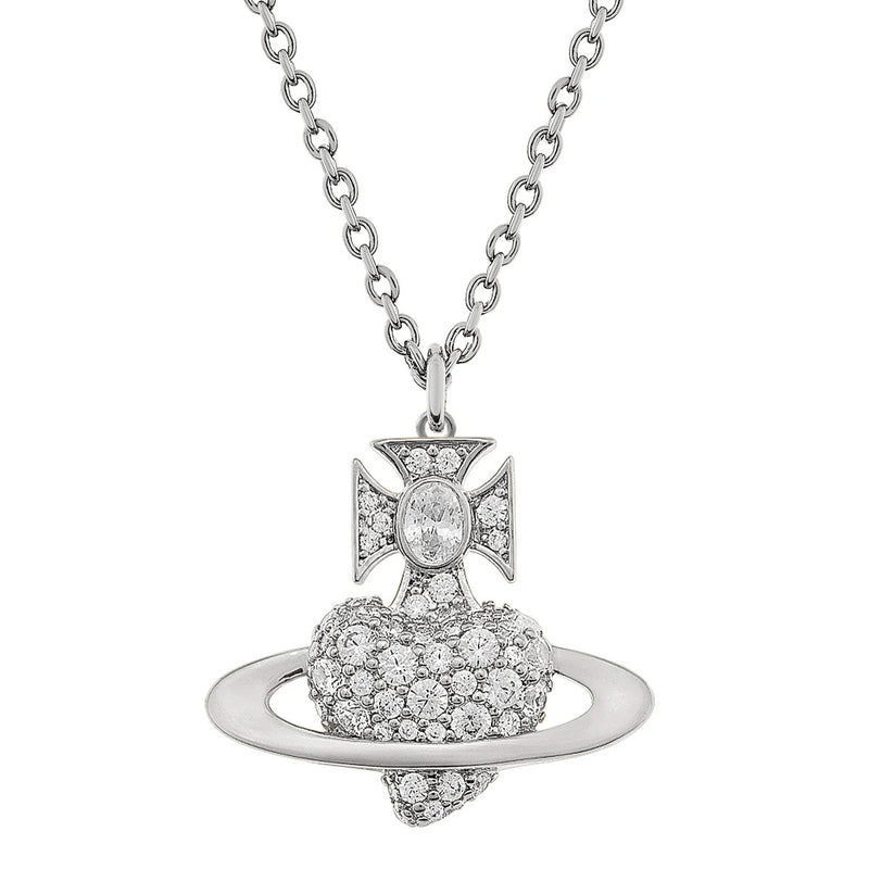 Vivienne Westwood Agnatha Necklace, Platinum Plated