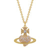 Vivienne Westwood Agnatha Bas Relief Pendant, Gold Plated
