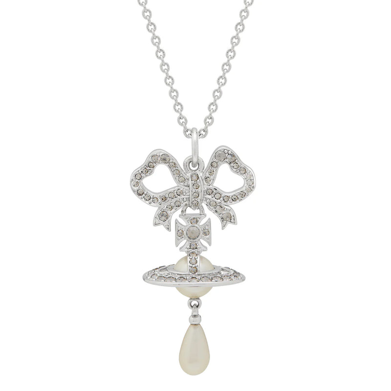 Vivienne Westwood Rigoberta Pearl Pendant, Platinum Plated