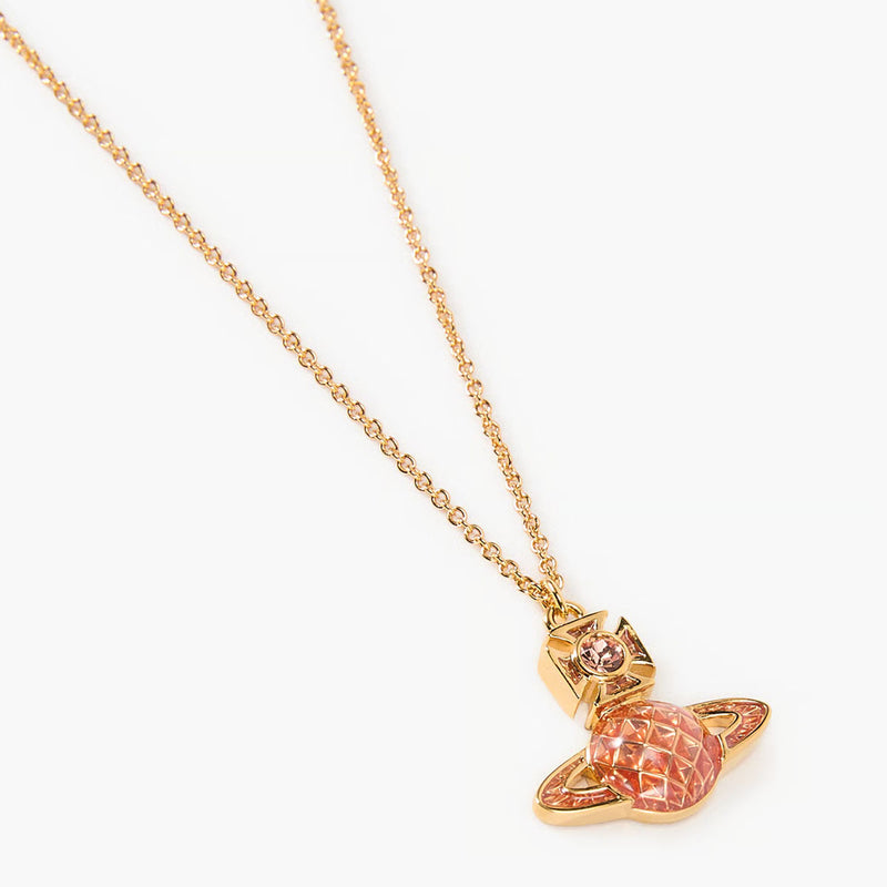 Vivienne Westwood Mashita Pendant Orange Necklace, Gold Plated