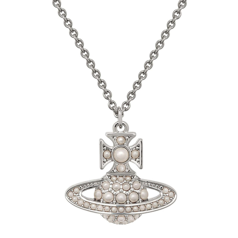 Vivienne Westwood Luzia Bas Relief Pendant, Platinum Plated
