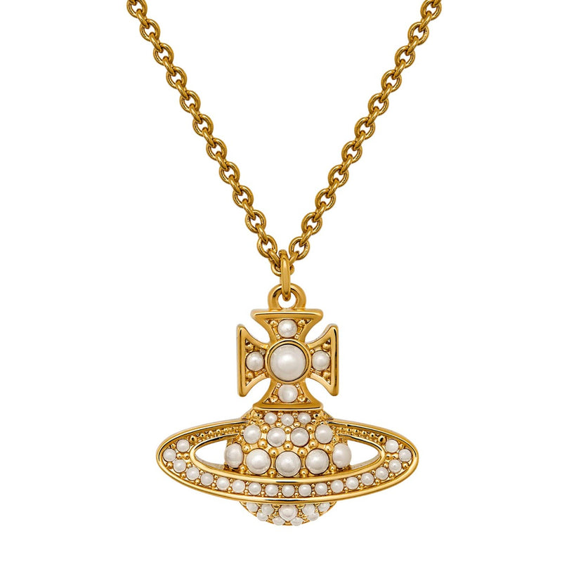 Vivienne Westwood Luzia Bas Relief Pendant, Gold Plated
