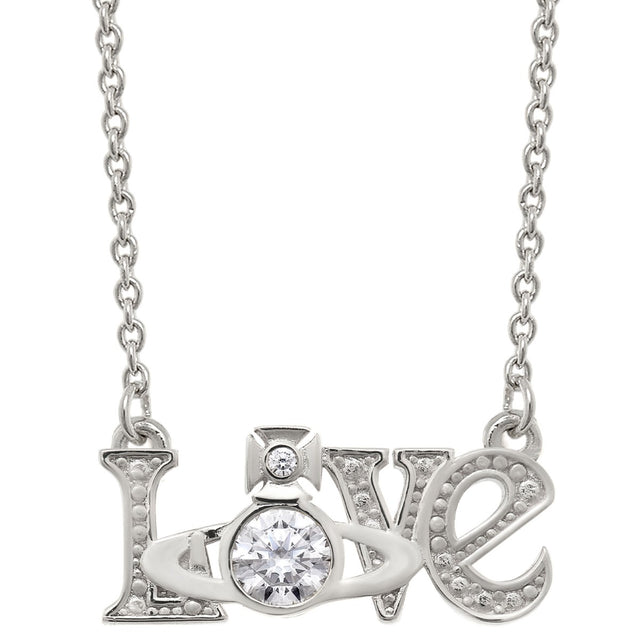 Vivienne Westwood Erica White Pendant, Platinum Plated