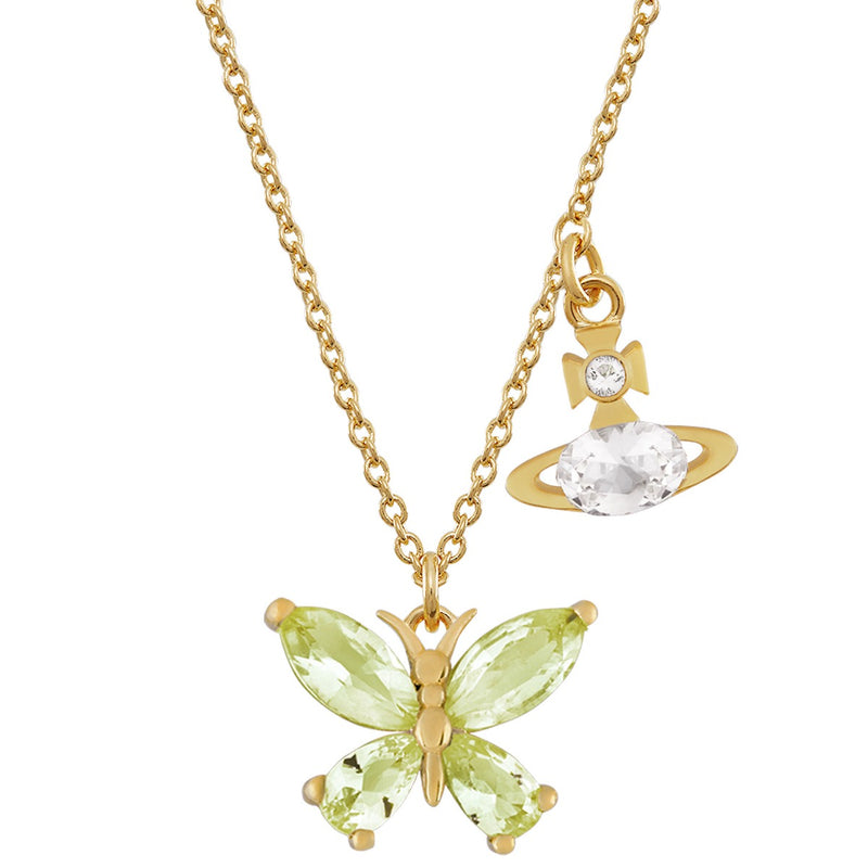 Vivienne Westwood Elianne Nano Crystal Pendant, Gold Plated