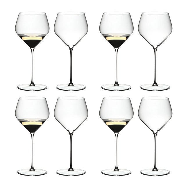Riedel Veloce Chardonnay Glasses, Set of 8