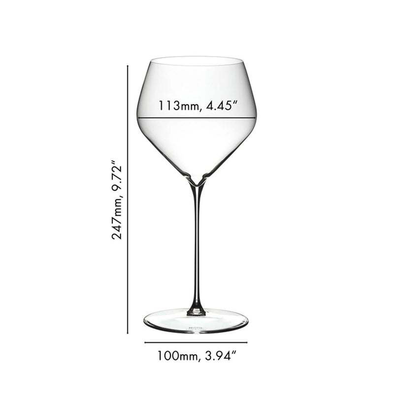 Riedel Veloce Chardonnay Glasses, Set of 8