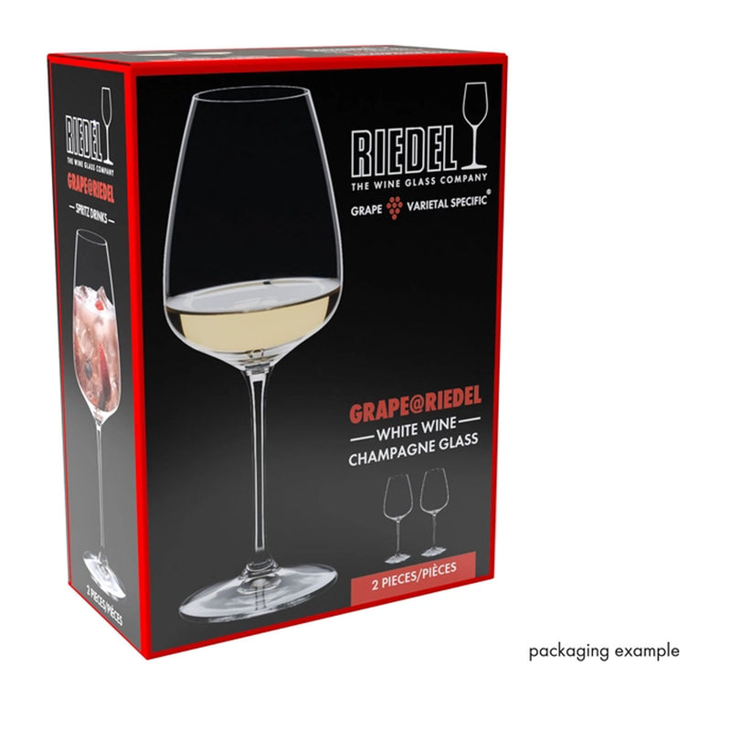 Riedel Grape@ White Wine/Champagne Glass/Rose/Spritz Glasses, Set of 8