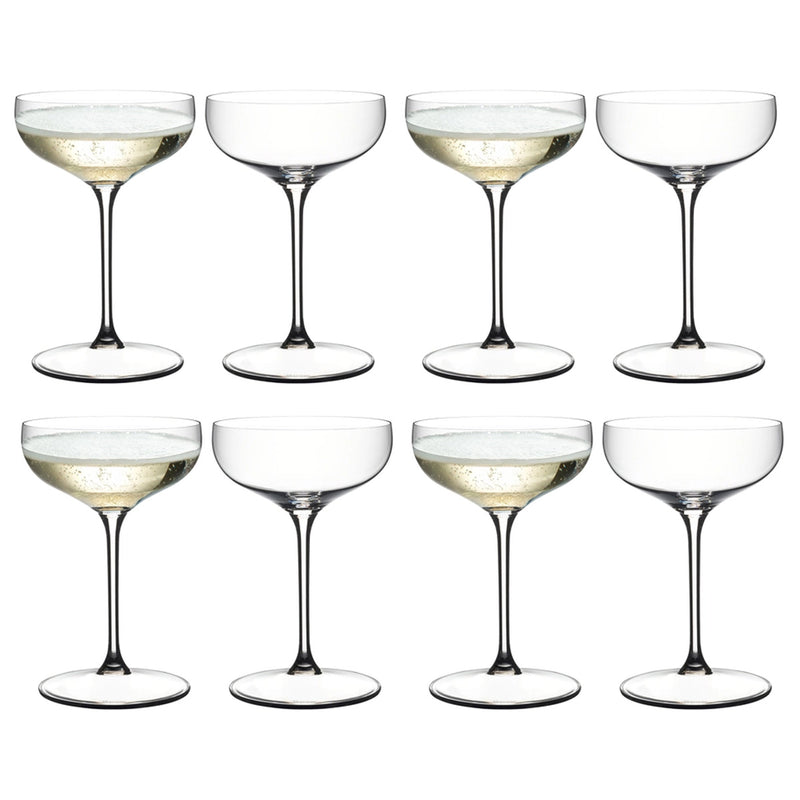 Riedel Grape@ Coupe/ Cocktail Glasses, Set of 8
