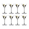 Riedel Grape@ Martini Glasses, Set of 8