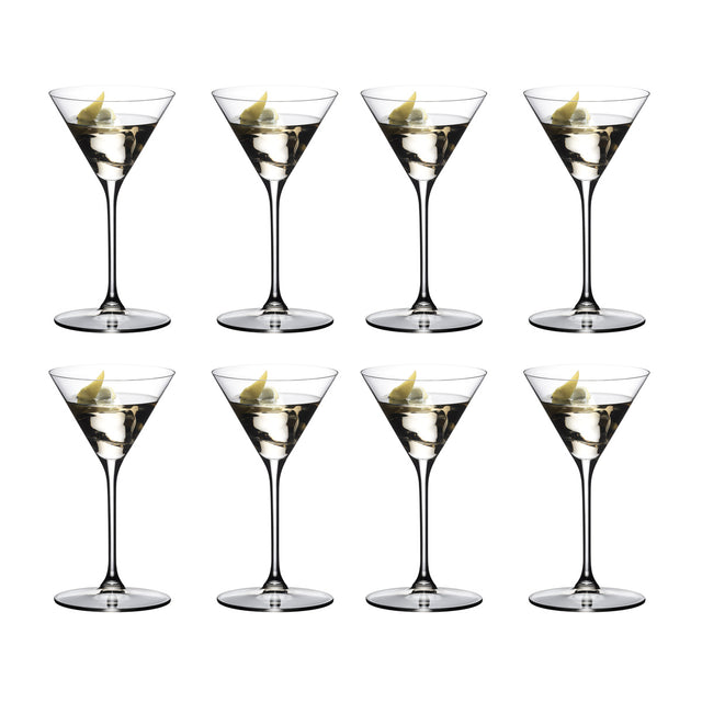 Riedel Grape@ Martini Glasses, Set of 8