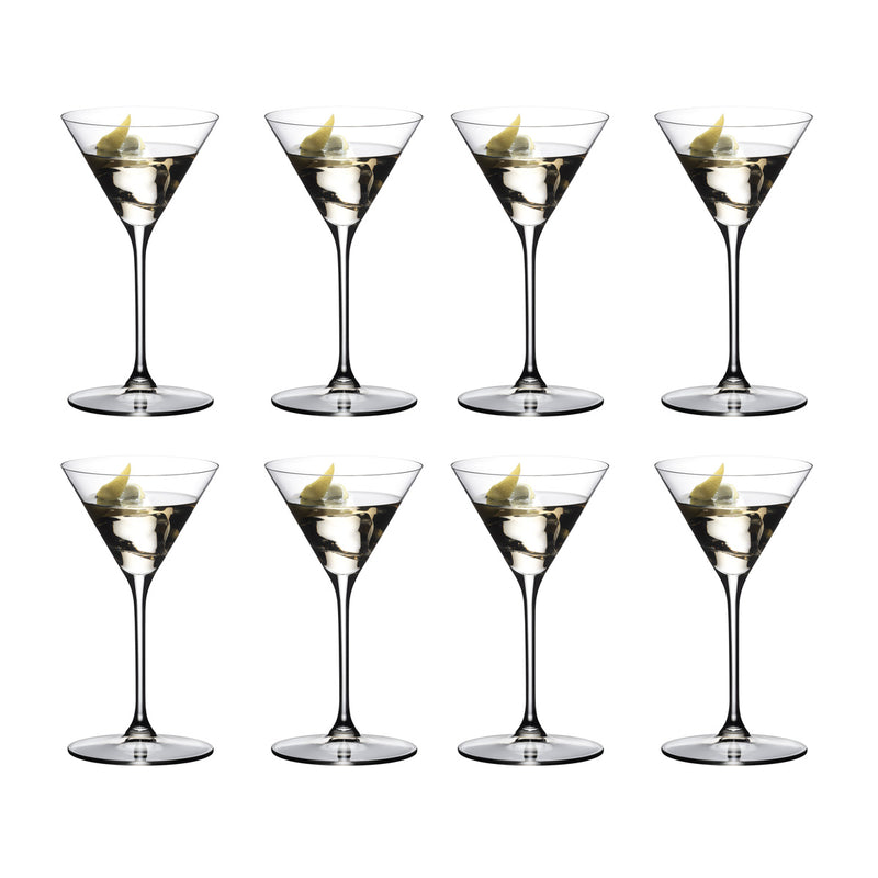 Riedel Grape@ Martini Glasses, Set of 8
