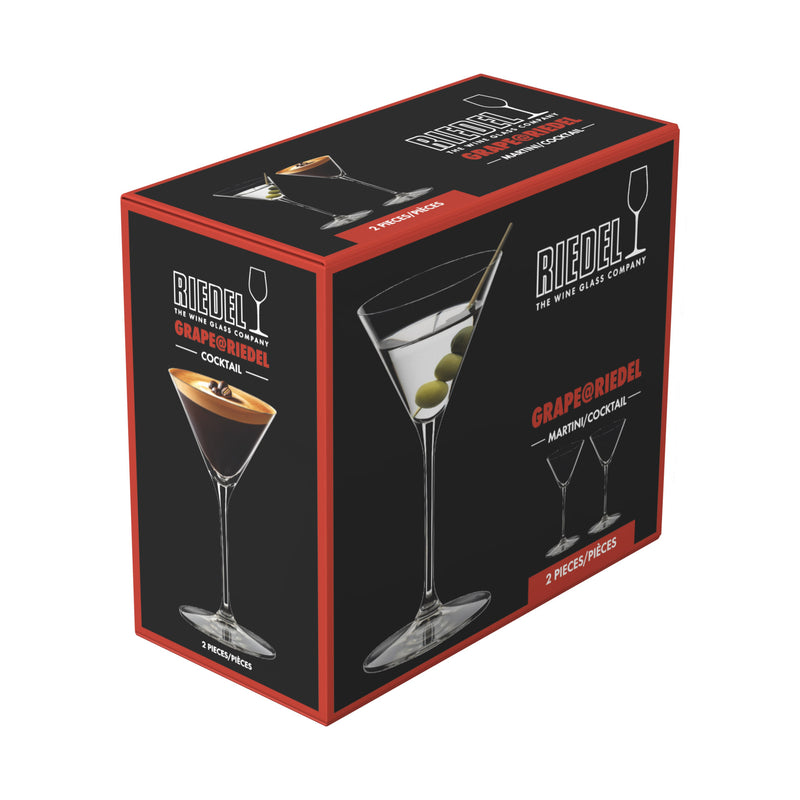 Riedel Grape@ Martini Glasses, Set of 8