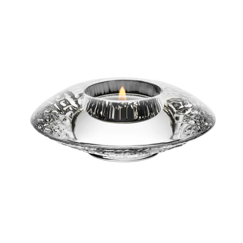Orrefors Small Clear Discus Votive
