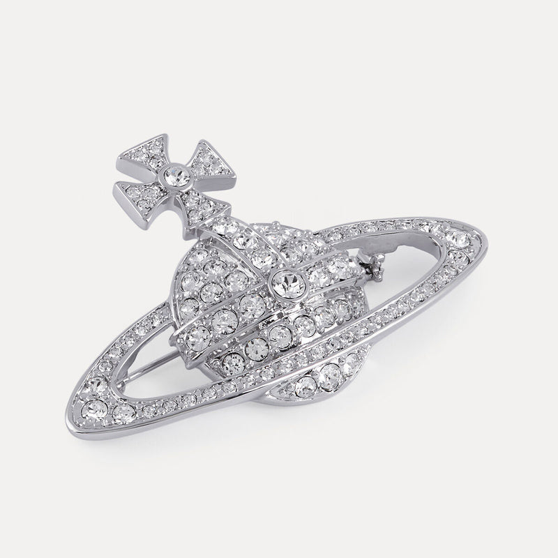 Vivienne Westwood Bas Relief Brooch, Silver Tone Plated