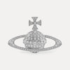 Vivienne Westwood Bas Relief Brooch, Silver Tone Plated