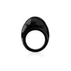 Lalique Cabochon Black Ring, Size 55