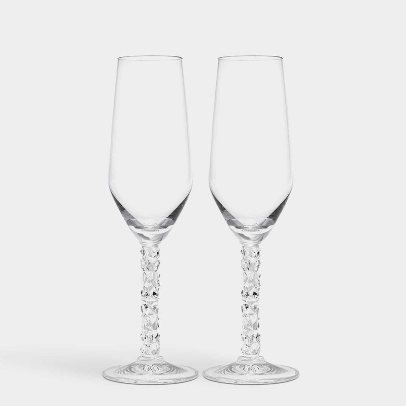 Orrefors Carat Champagne Flute, Set of 2
