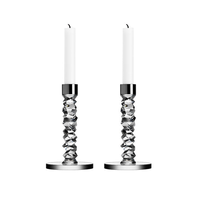 Orrefors Carat 2 Piece Candlestick