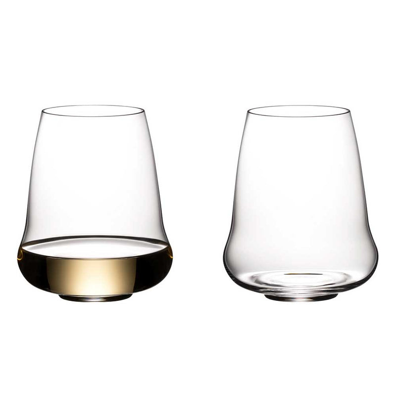 Riedel Stemless Wings Riesling/ Champagne Glasses, Set of 8