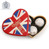 Charbonnel et Walker Union Jack Milk Sea Salt Caramel Chocolate Truffles, Mini Heart