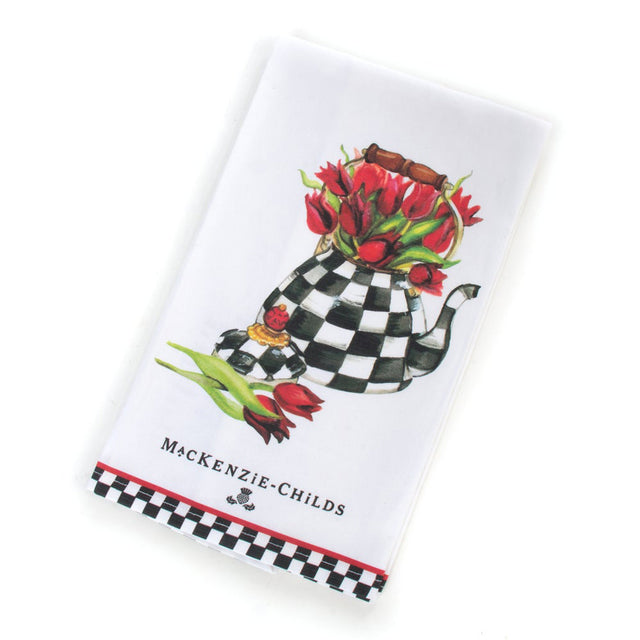 Mackenzie-Childs Tulip Tea Kettle Dish Towel