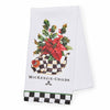Mackenzie-Childs Poinsettia Tea Kettle Dish Towel