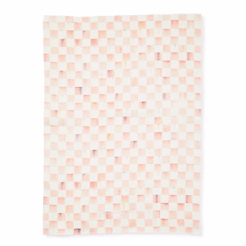 Mackenzie-Childs Rosy Check Dish Towel