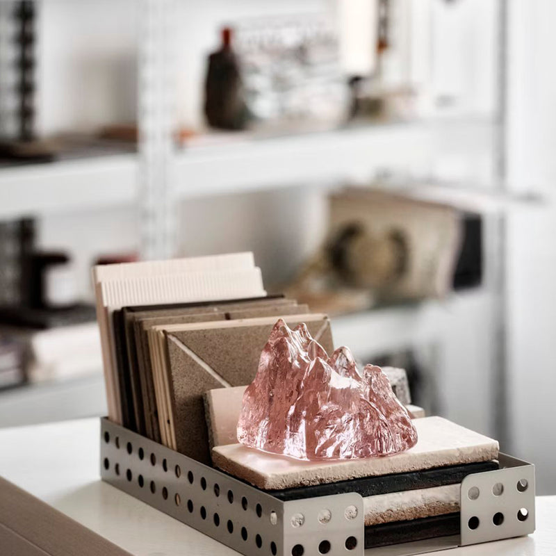 Kosta Boda The Rock Votive Pink  91mm