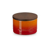 Le Creuset Stoneware Signature Storage Jar with Wooden Lid 470ml Volcanic