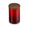Le Creuset Stoneware Signature Storage Jar with Wooden Lid 770ml Cerise