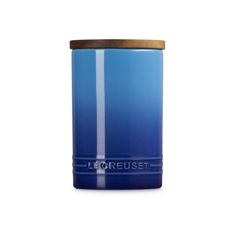 Le Creuset Stoneware Signature Storage Jar with Wooden Lid 770ml Azure