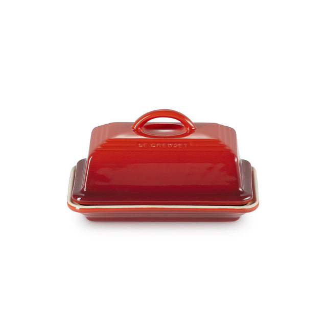 Le Creuset Stoneware Butter Dish Cerise