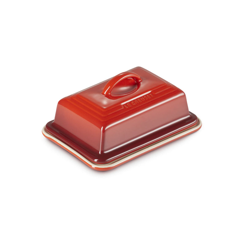 Le Creuset Stoneware Butter Dish Cerise