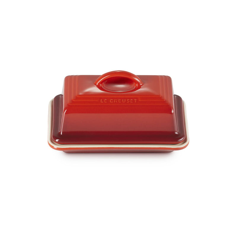 Le Creuset Stoneware Butter Dish Cerise