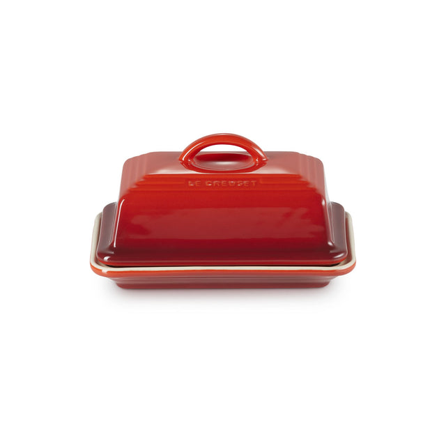 Le Creuset Stoneware Butter Dish Cerise