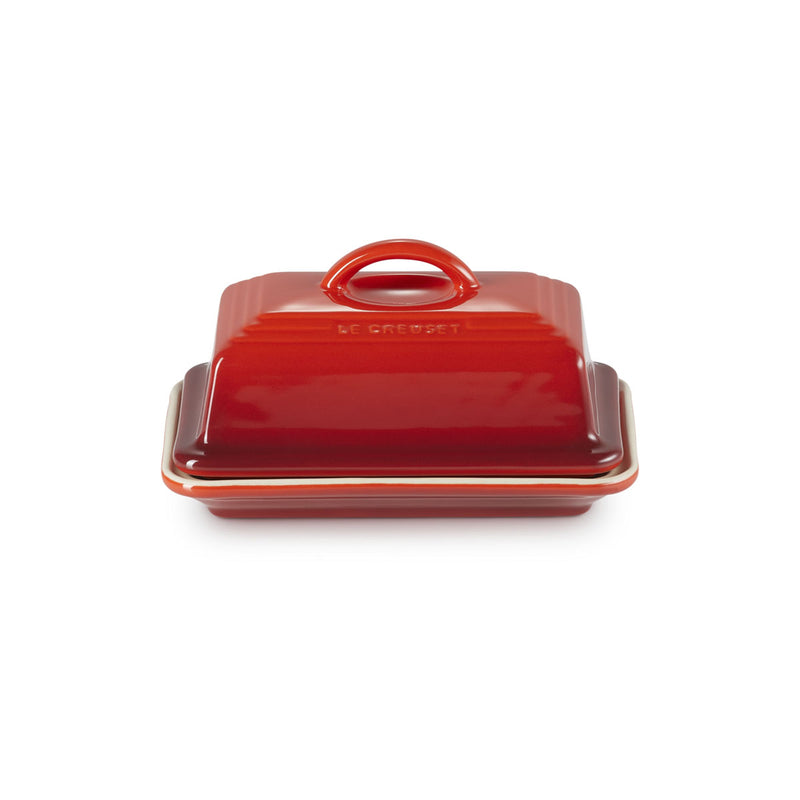 Le Creuset Stoneware Butter Dish Cerise