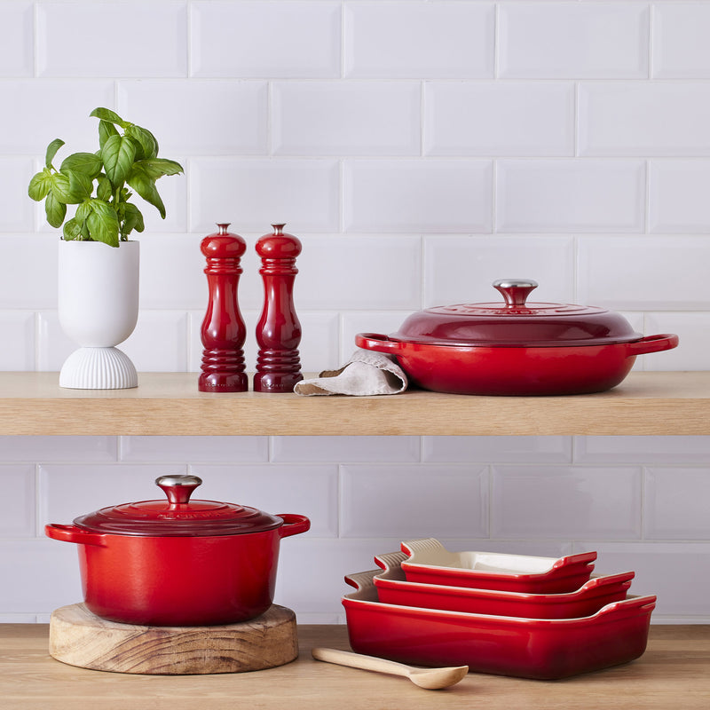 Le Creuset Stoneware Heritage Rectangular Dish 19cm Cerise