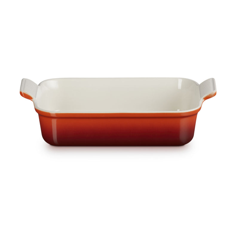 Le Creuset Stoneware Heritage Rectangular Dish 26cm Cerise