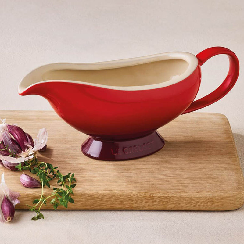 Le Creuset Stoneware Gravy Boat 460ml Cerise