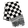 Mackenzie-Childs Black & White Check Throw