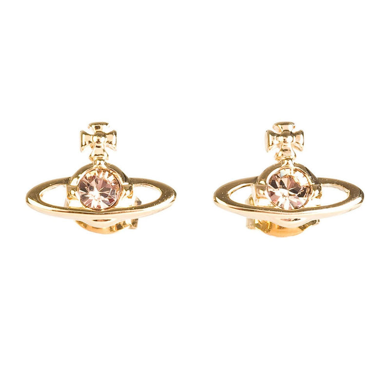 Vivienne Westwood Nano Solitaire Earrings, Gold Plated