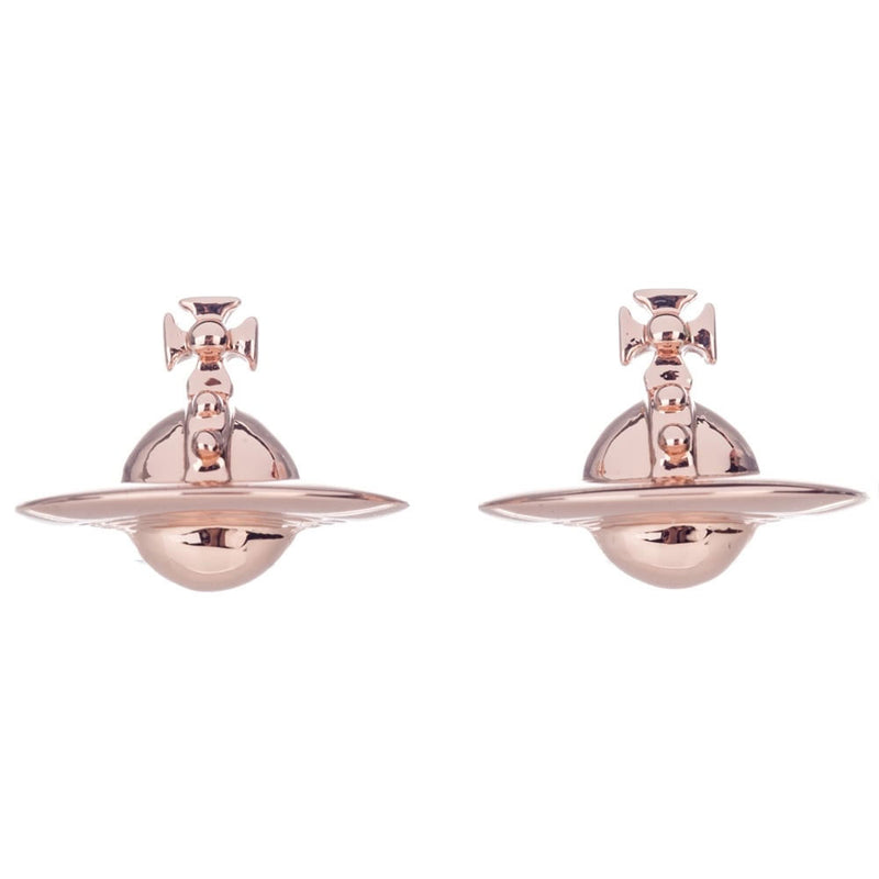 Vivienne Westwood Solid Orb Earrings, Rose Gold Plated