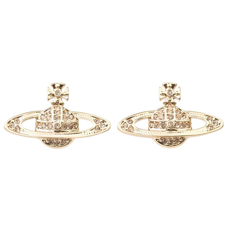 Vivienne Westwood Mini Bas Relief Earrings, Gold Plated