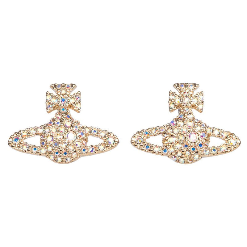 Vivienne Westwood Grace Bas Relief Earrings, Gold Plated