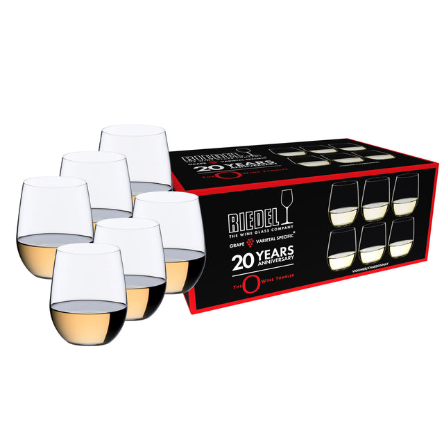 Riedel O Wine Tumbler Viognier / Chardonnay Glasses (Set of 6)